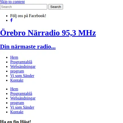 Örebro Närradio startsida 2024