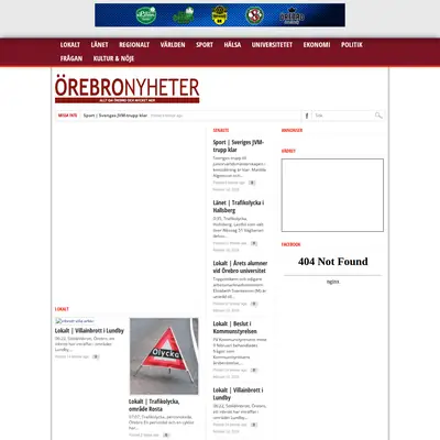 Örebronyheter startsida 2015