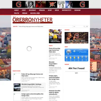 Örebronyheter startsida 2019