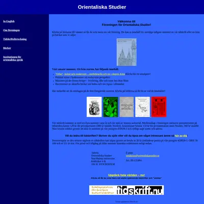 Orientaliska studier startsida 2004