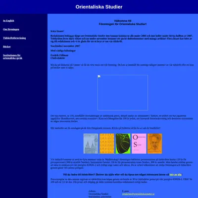 Orientaliska studier startsida 2008