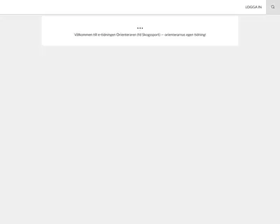 Orienteraren startsida 2023