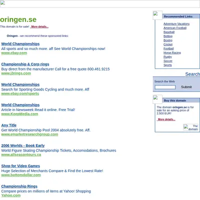Radio O-Ringen startsida 2004