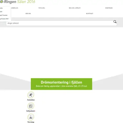 Radio O-Ringen startsida 2016