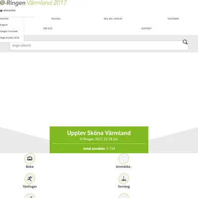 Radio O-Ringen startsida 2017