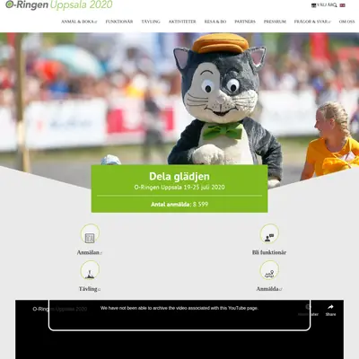 Radio O-Ringen startsida 2020