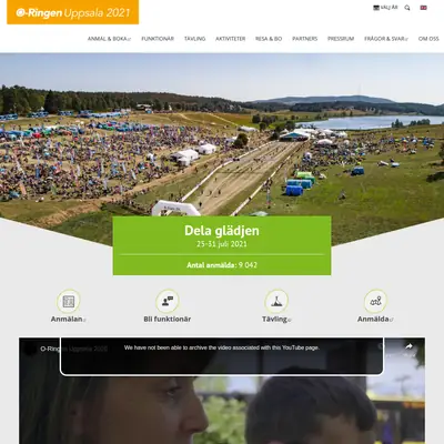 Radio O-Ringen startsida 2021