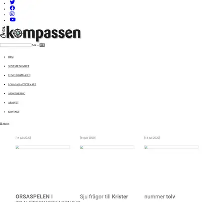 Orsakompassen startsida 2020