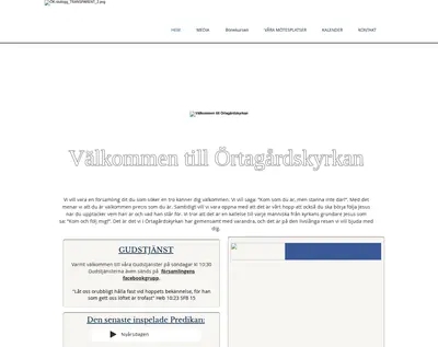 Örtagårdskyrkans Webb-TV startsida 2023