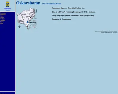 Mera Oskarshamn startsida 1999