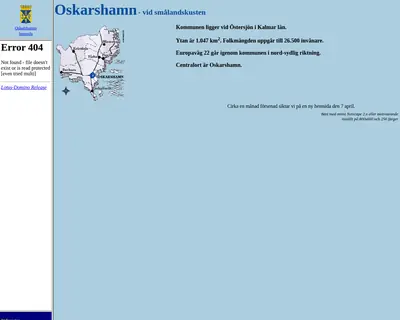 Mera Oskarshamn startsida 2000