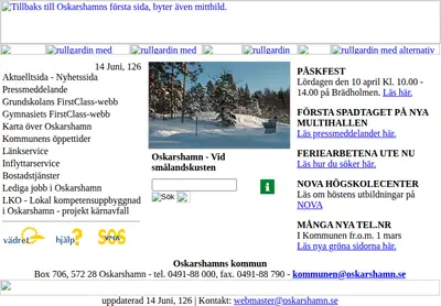Mera Oskarshamn startsida 2004