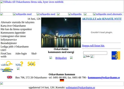 Mera Oskarshamn startsida 2006