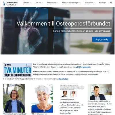 OsteoporosNytt startsida 2025