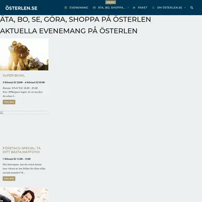 PÅ ÖSTERLEN startsida 2019