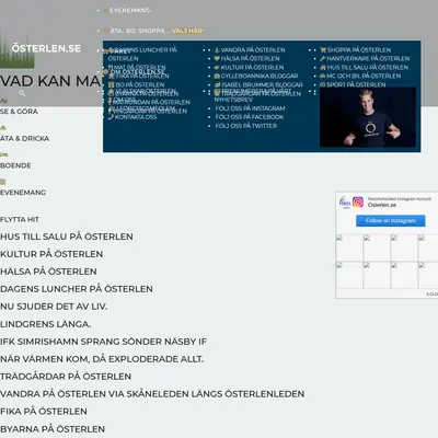 PÅ ÖSTERLEN startsida 2020
