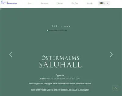 Östermalms Saluhall Magasin startsida 2022