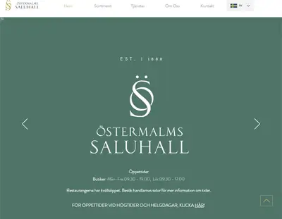 Östermalms Saluhall Magasin startsida 2023
