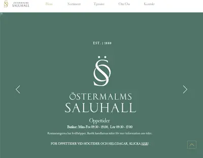 Östermalms Saluhall Magasin startsida 2024