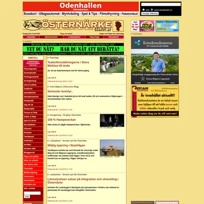 ÖSTERNÄRKEBLADET startsida 2010