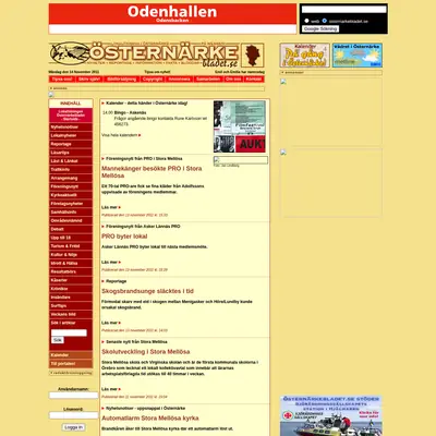 ÖSTERNÄRKEBLADET startsida 2011