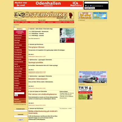 ÖSTERNÄRKEBLADET startsida 2012
