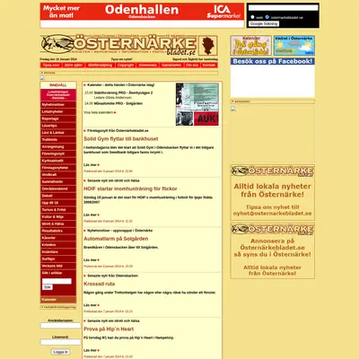ÖSTERNÄRKEBLADET startsida 2014