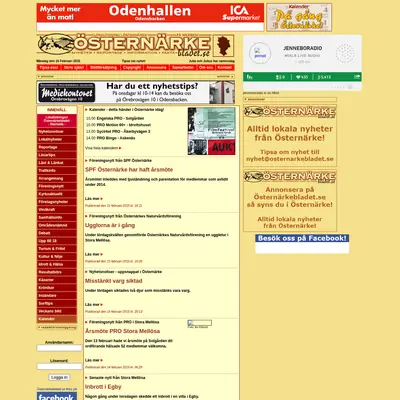 ÖSTERNÄRKEBLADET startsida 2015
