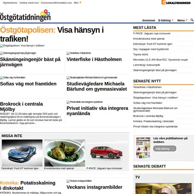 Östgötatidningen Mjölby startsida 2015