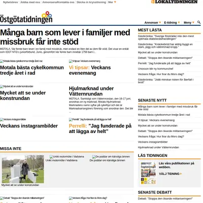 Östgötatidningen Mjölby startsida 2017