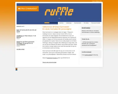 ostragymnasiet.se startsida 2009