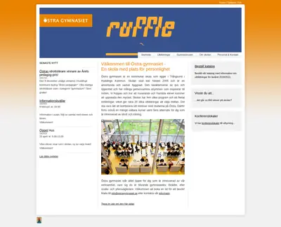 ostragymnasiet.se startsida 2010