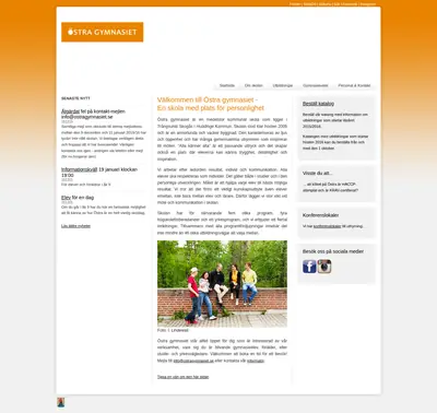 ostragymnasiet.se startsida 2016