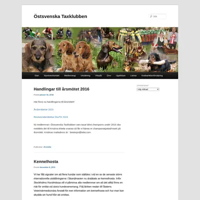 ostsvtaxar.se startsida 2016