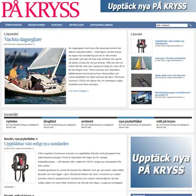 PÅ KRYSS startsida 2010