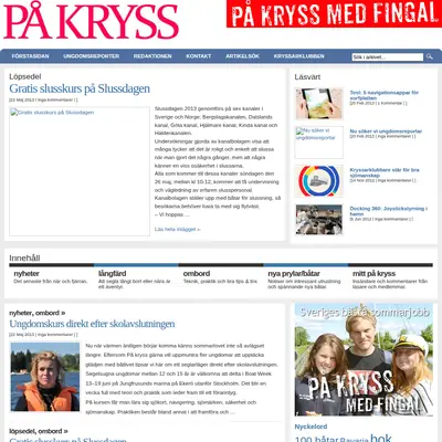 PÅ KRYSS startsida 2013