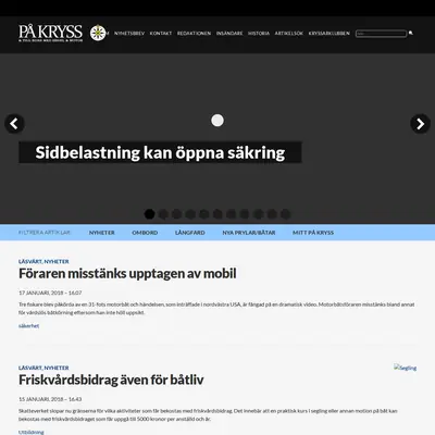 PÅ KRYSS startsida 2018