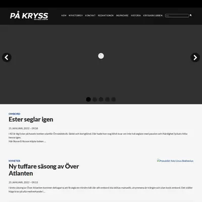 PÅ KRYSS startsida 2022