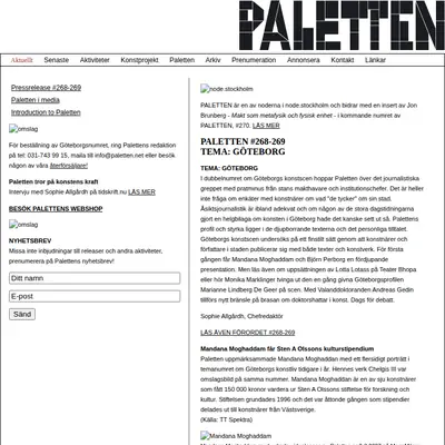 Paletten startsida 2008