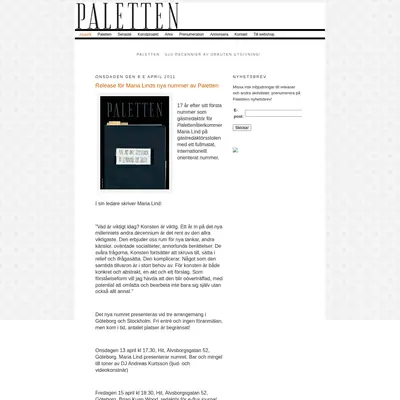 Paletten startsida 2010