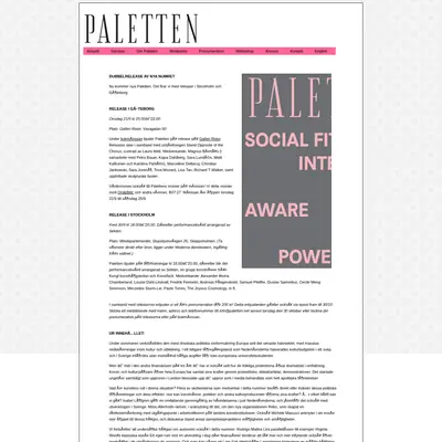 Paletten startsida 2012