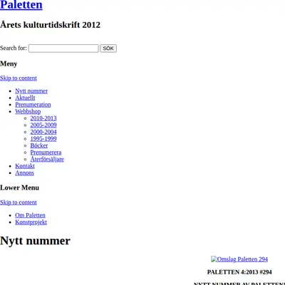 Paletten startsida 2014