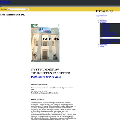 Paletten startsida 2016