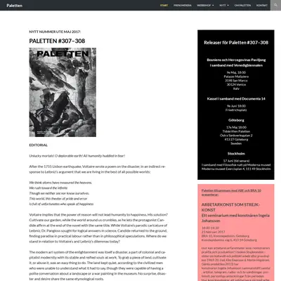 Paletten startsida 2017