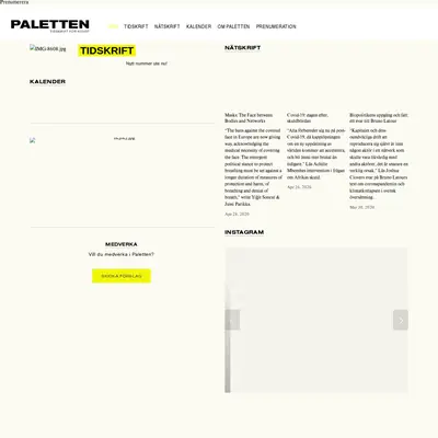 Paletten startsida 2020