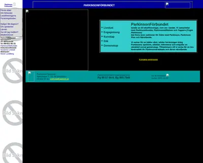 Parkinsonjournalen startsida 2002