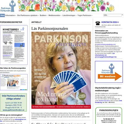 Parkinsonjournalen startsida 2019