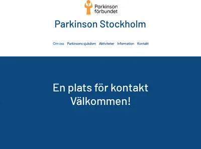 Parkinson Stockholm länsinfo. startsida 2024