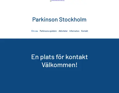 Parkinson Stockholm länsinfo. startsida 2025
