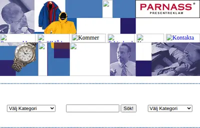 PARNASS startsida 2000